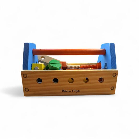 Melissa & Doug Take-Along Tool Kit / Coffret Outils Bois & Plastique 34 pcs - Picture 2 of 9